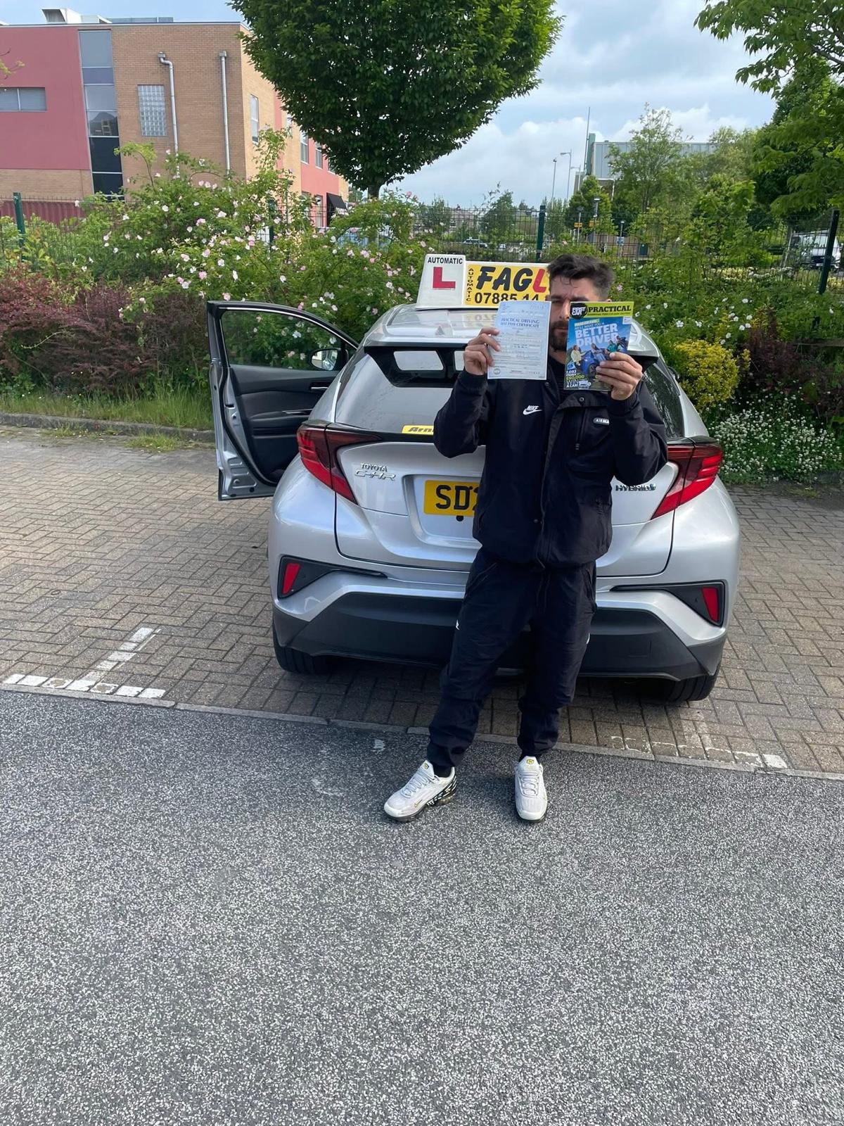 Automatic driving lessons in Bradford & Leeds – FastAutoPass pass photo